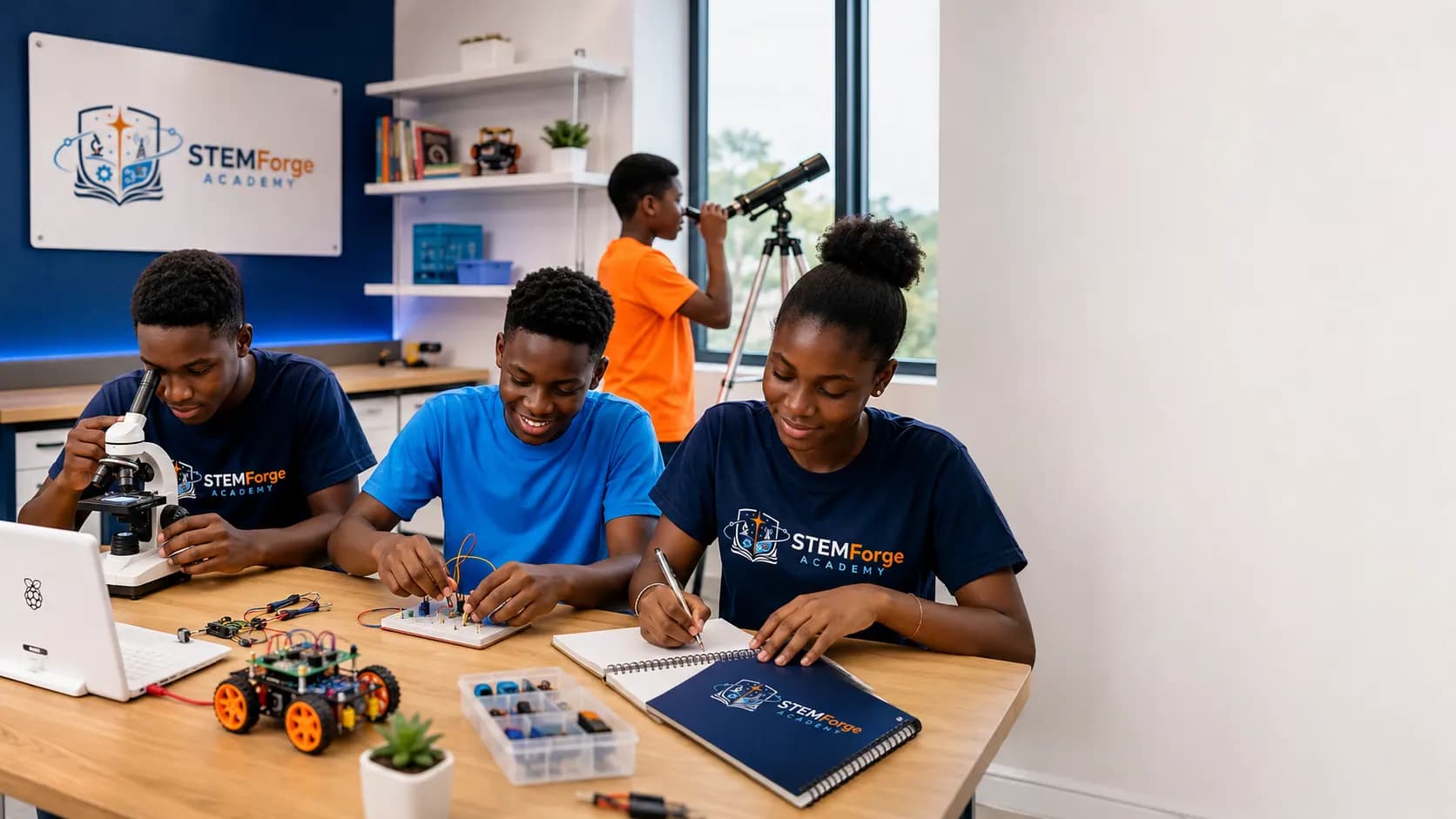 Young learners engaging in a meaningful hands-on STEM experience